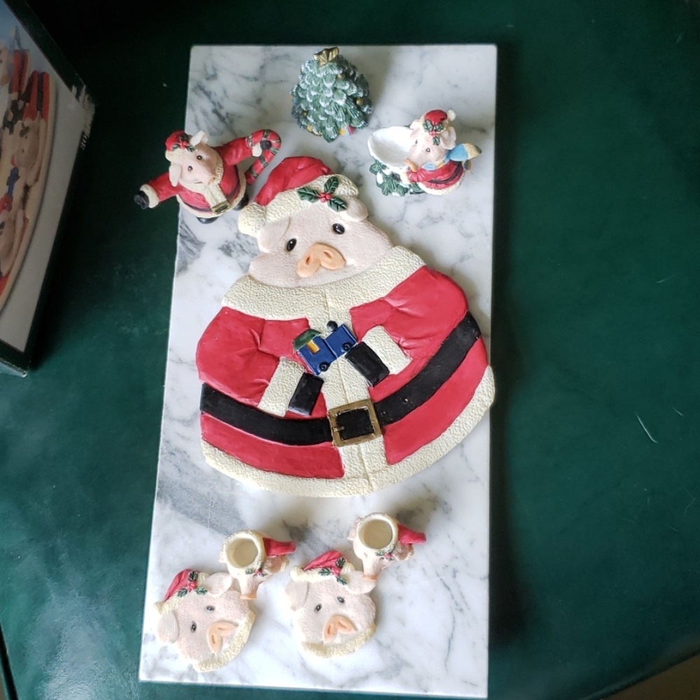 Christmas Pig Teaset Collection